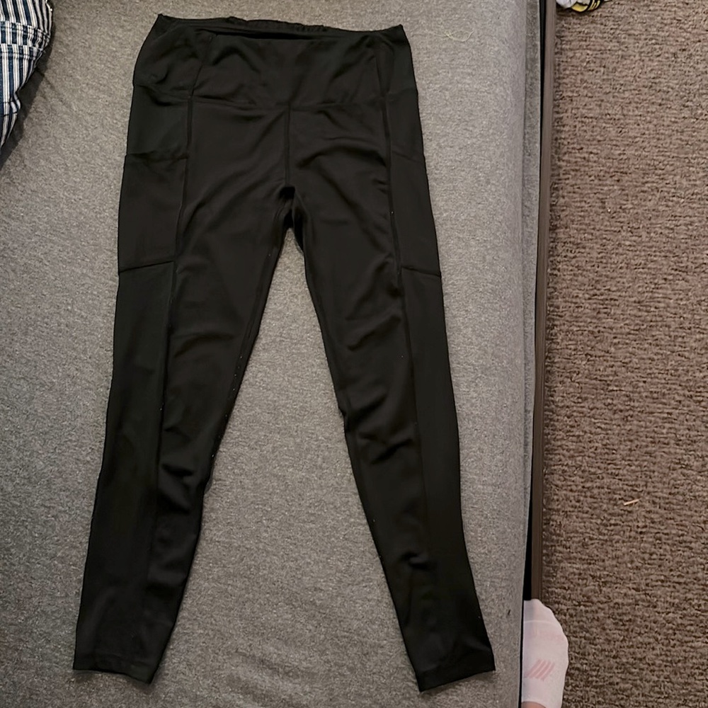Small, black wicking Athletic leggings